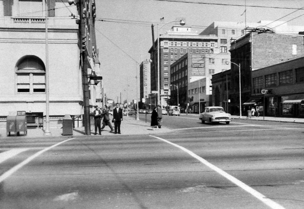 Looking down Ludlow Street from Third 1959